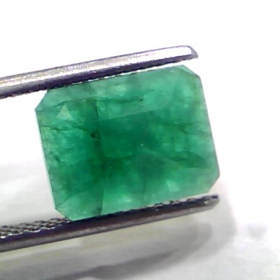 3.64 Ct Certified Untreated Natural Zambian Emerald Panna Gemstone