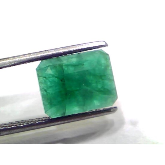 3.64 Ct Certified Untreated Natural Zambian Emerald Panna Gemstone