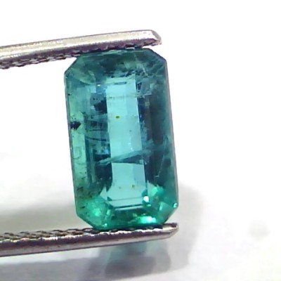 3.60 Ct GII Certified Untreated Natural Zambian Emerald Gemstone