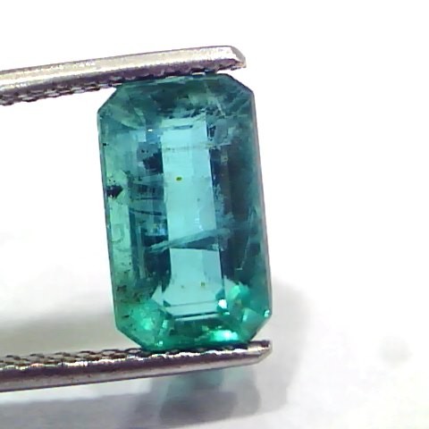 3.60 Ct GII Certified Untreated Natural Zambian Emerald Gemstone