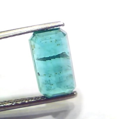 3.60 Ct GII Certified Untreated Natural Zambian Emerald Gemstone