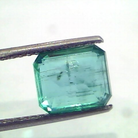 3.05 Ct Certified Untreated Natural Zambian Emerald Gemstone AAA