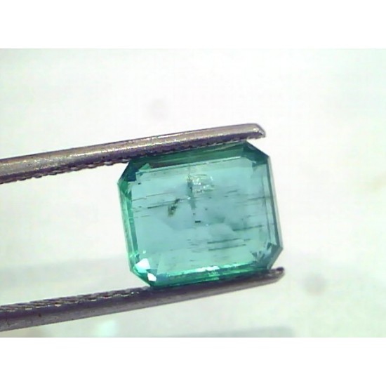 3.05 Ct Certified Untreated Natural Zambian Emerald Gemstone AAA