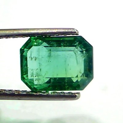 3.61 Ct GII Certified Untreated Natural Zambian Emerald Gemstone Panna AA