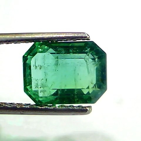 3.61 Ct GII Certified Untreated Natural Zambian Emerald Gemstone Panna AA