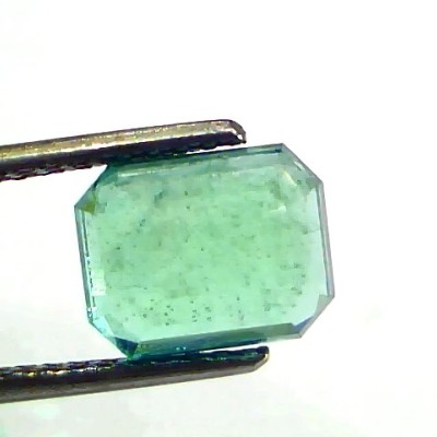 3.62 Ct GII Certified Untreated Natural Zambian Emerald Gemstone Panna AA