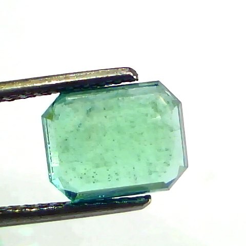 3.62 Ct GII Certified Untreated Natural Zambian Emerald Gemstone Panna AA
