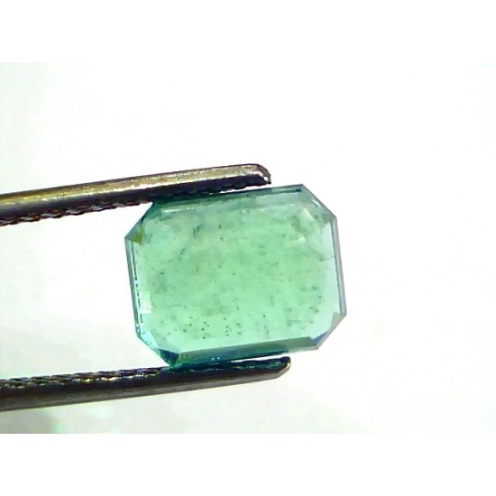 3.62 Ct GII Certified Untreated Natural Zambian Emerald Gemstone Panna AA