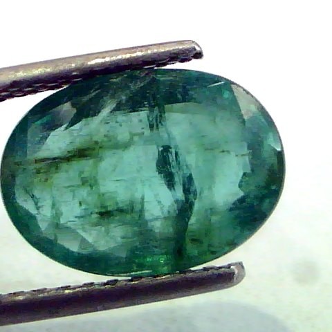 3.64 Ct Unheated Untreated Natural Zambian Emerald Gemstone