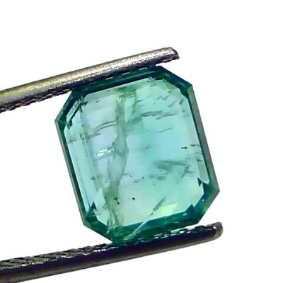 3.66 Ct GII Certified Untreated Natural Zambian Emerald Panna Gems 3.66 Ct GII Certified Untreated Natural Zambian Emerald Panna Gems