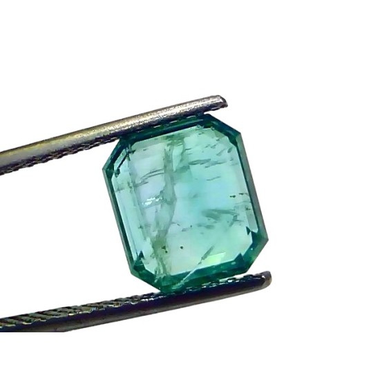 3.66 Ct GII Certified Untreated Natural Zambian Emerald Panna Gems