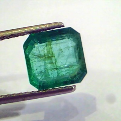 3.70 Ct Untreated Natural Zambian Emerald Gemstone Panna