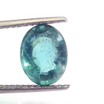 3.69 Ct Untreated Natural Zambian Emerald Gemstone Panna AAAAA