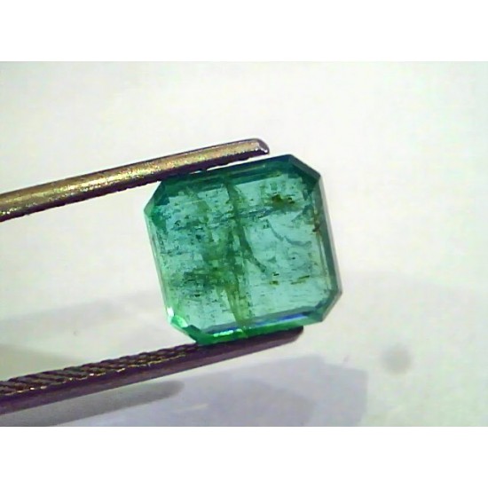 3.70 Ct Untreated Natural Zambian Emerald Gemstone Panna