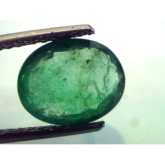 3.69 Ct Unheated Untreated Natural Zambian Emerald Panna Gemtone