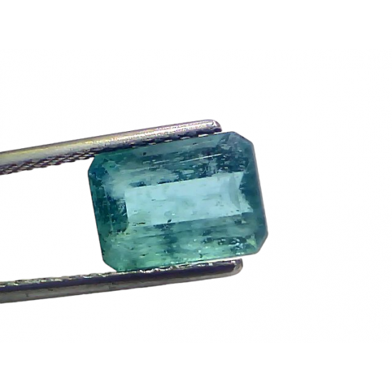 3.69 Ct GII Certified Untreated Natural Zambian Emerald Panna Gemstone