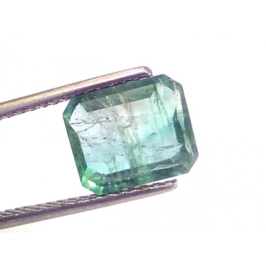3.65 Ct Certified Untreated Natural Zambian Emerald Gemstone Panna