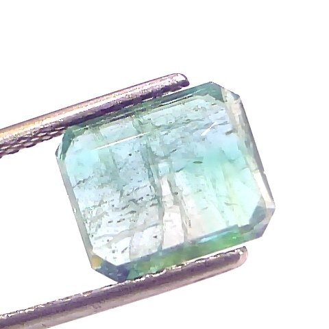 3.65 Ct Certified Untreated Natural Zambian Emerald Gemstone Panna