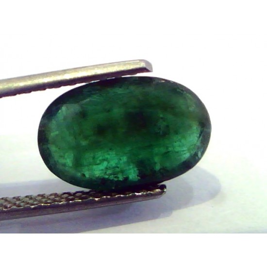 3.76 Carat Natural Untreated Zambian Emerald A++ Premium