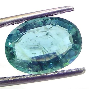 3.71 Ct GII Certified Untreated Natural Zambian Emerald Gemstones