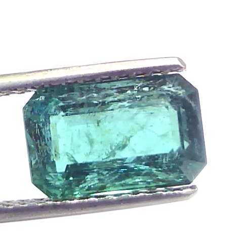 3.72 Ct Certified Untreated Natural Zambian Emerald Gemstone