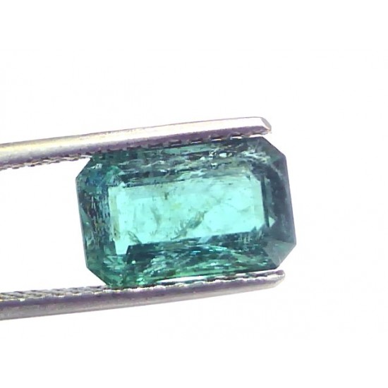 3.72 Ct Certified Untreated Natural Zambian Emerald Gemstone