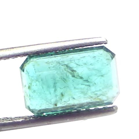 3.72 Ct Certified Untreated Natural Zambian Emerald Gemstone