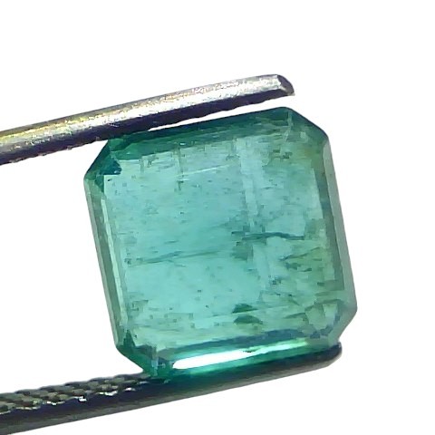 3.73 Ct Gii Certified Untreated Natural Zambian Emerald Panna Gemstone 3.73 Ct Gii Certified Untreated Natural Zambian Emerald Panna Gemstone