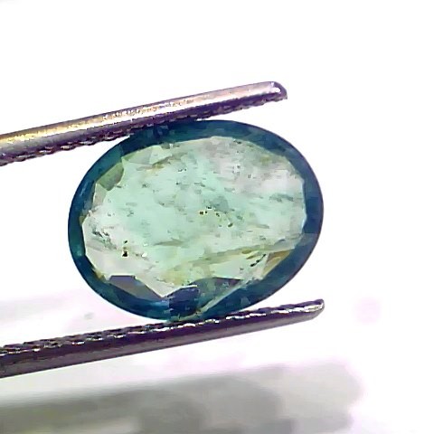 3.74 Ct GII Certified Untreated Natural Zambian Emerald Gemstone