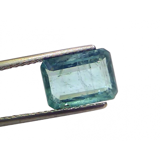 3.75 Ct GII Certified Untreated Natural Zambian Emerald Panna Gemstone