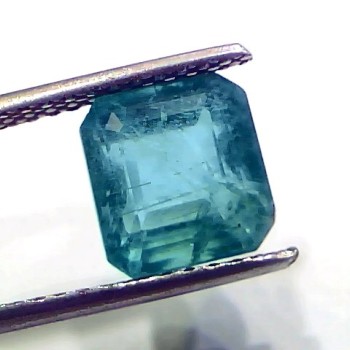 3.77 Ct Certified Untreated Natural Zambian Emerald Gemstone Panna