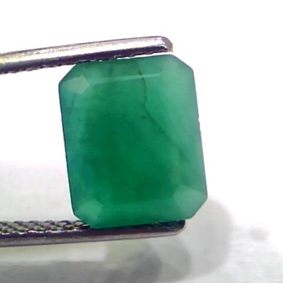 3.80 Ct Certified Untreated Natural Zambian Emerald Panna Gemstone