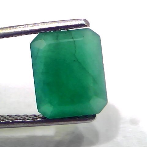 3.80 Ct Certified Untreated Natural Zambian Emerald Panna Gemstone