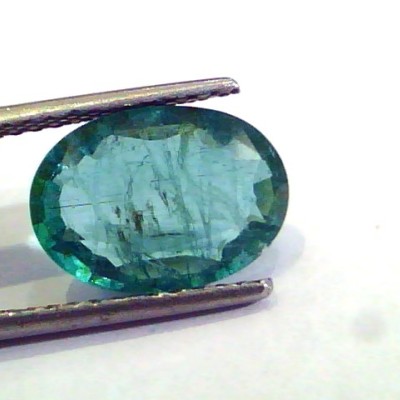 3.76 Ct Untreated Natural Zambian Emerald Gemstone Panna stone