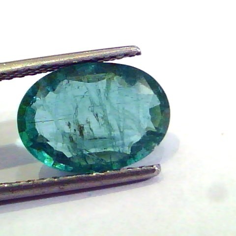 3.76 Ct Untreated Natural Zambian Emerald Gemstone Panna stone