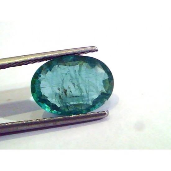 3.76 Ct Untreated Natural Zambian Emerald Gemstone Panna stone