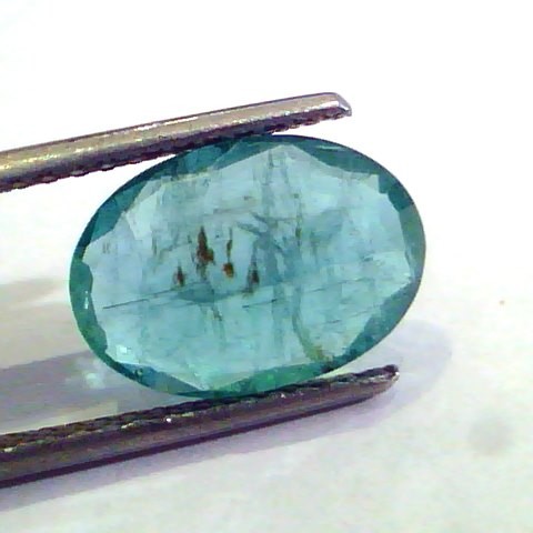 3.76 Ct Untreated Natural Zambian Emerald Gemstone Panna stone