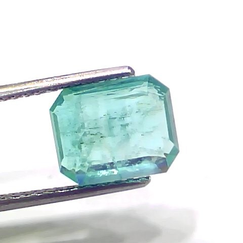 3.77 Ct GII Certified Untreated Natural Zambian Emerald Gemstone