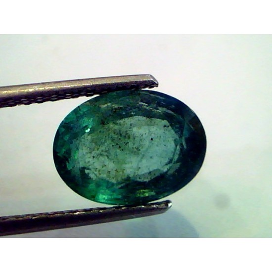 3.78 Ct Untreated Natural Zambian Emerald Gemstone Real Panna