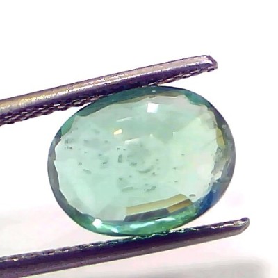 3.79 Ct GII Certified Untreated Natural Zambian Emerald Gemstone AAAAA