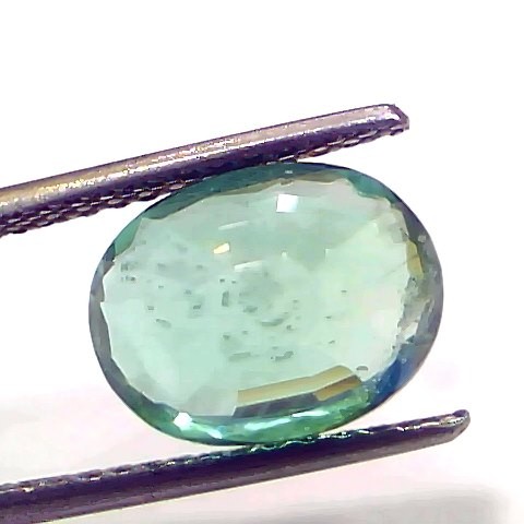 3.79 Ct GII Certified Untreated Natural Zambian Emerald Gemstone AAAAA
