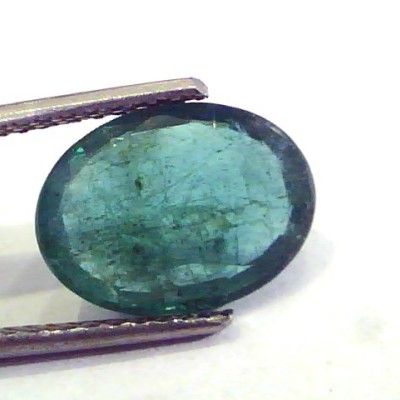 3.85 Ct Untreated Natural Zambian Emerald Gemstone Panna stone