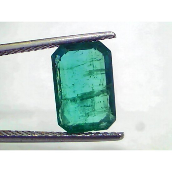 3.80 Ct GII Certified Untreated Natural Zambian Emerald Gems AA