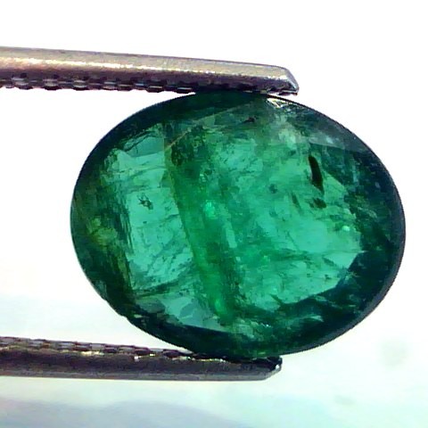 3.82 Ct Untreated Natural Zambian Emerald Premium Colour A++