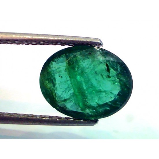 3.82 Ct Untreated Natural Zambian Emerald Premium Colour A++