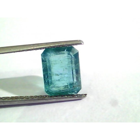 3.88 Ct Untreated Natural Zambian Emerald Gemstone Panna AAA