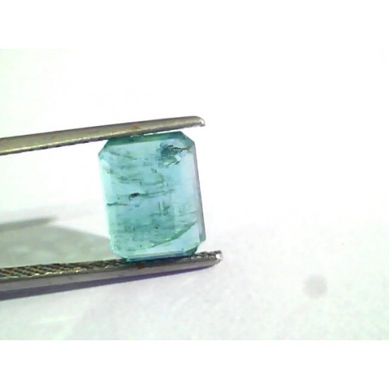 3.88 Ct Untreated Natural Zambian Emerald Gemstone Panna AAA