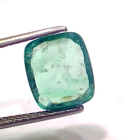 3.83 Ct GII Certified Untreated Natural Zambian Emerald Gemstone