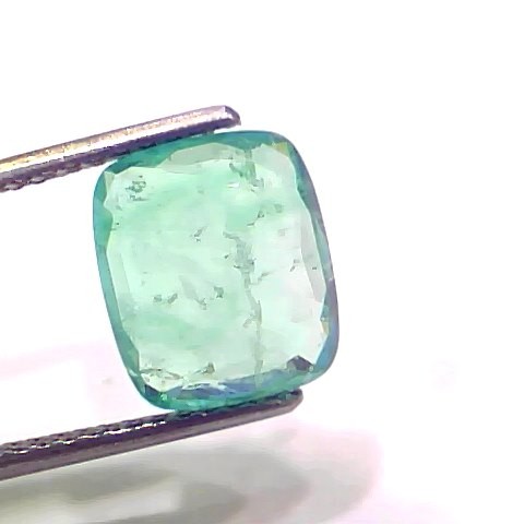3.83 Ct GII Certified Untreated Natural Zambian Emerald Gemstone