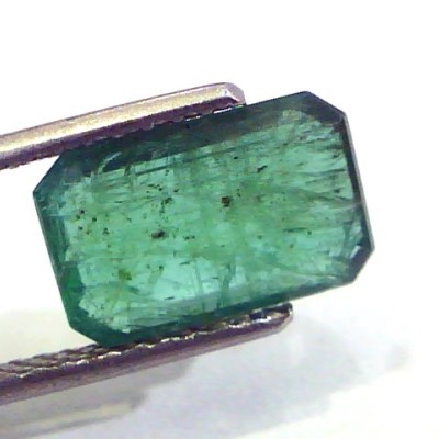 3.88 Ct Untreated Natural Zambian Emerald Gemstone Panna stone